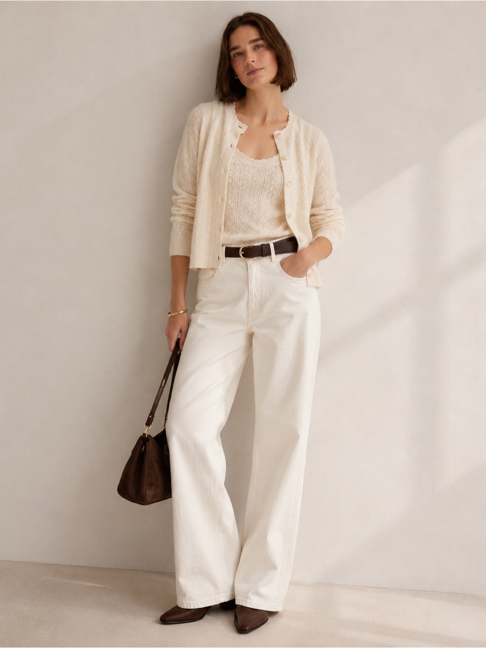 Loft Twin Set Cardigan & Tank Size M